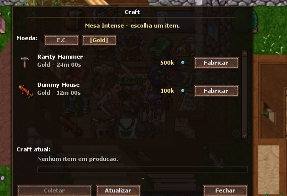 Craft usando Gold